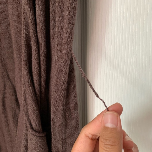 3 for $15 Jacob Jr Brown Tie Up Cardigan - Picture 7 of 10